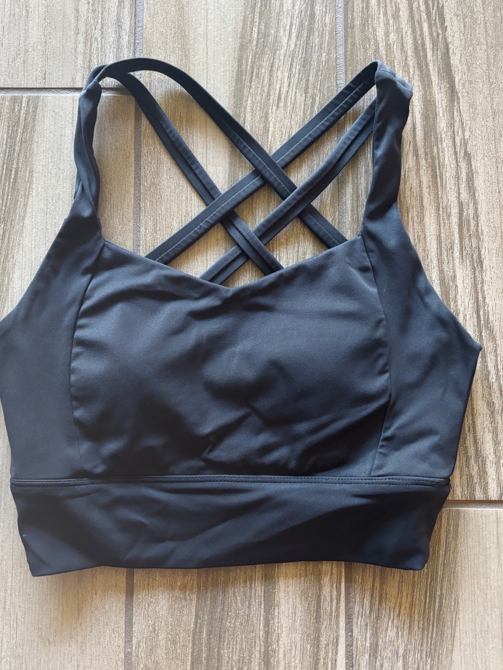 BuffBunny Black Strappy Sports Bra